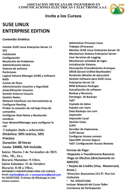 Monitor SUSE Linux Enterprise Server 10 Monitorizar Sistema