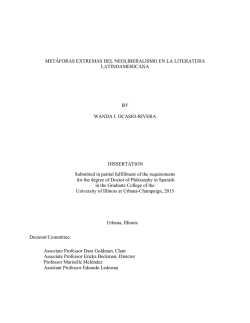 MET&Aacute;FORAS EXTREMAS DEL NEOLIBERALISMO EN LA