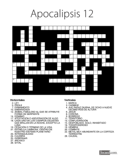 Crucigrama: Apocalipsis 12