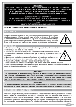 NORMAS DE SEGURIDAD Y PRECAUCIONES
