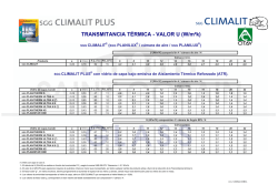 TRANSMITANCIA T&Eacute;RMICA - VALOR U (W/m&sup2;k)