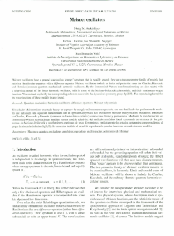 Meixner oscillators - Revista Mexicana de F&iacute;sica