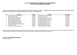 CAJA DE COMPENSACION FAMILIAR DE