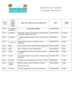 LISTADO LIBROS CON ISBN 2015-2016