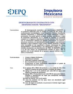 desengrasante enzimatico con desinfectante &ldquo;dezinfet&rdquo;