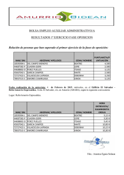 relacion de personas que han superado la primera