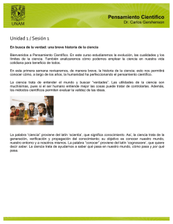 1 Breve historia de la ciencia