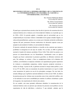 st 12 reconstrucci&oacute;n de la memoria hist&oacute;rica de la violencia en la