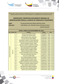 Asistente de Comisar&iacute;a - Naranjal