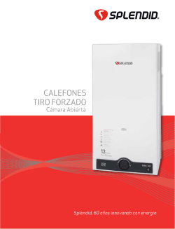 Fichas Calefones TFI