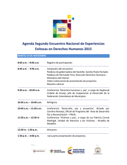 Agenda de la feria