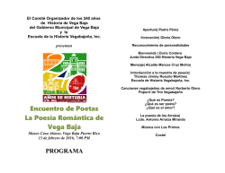 encuentro de poetas la poesia romantica de vb programa para