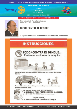 Newsletter Distrital N&ordm; 31