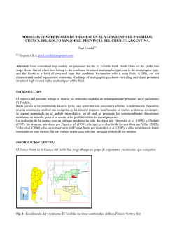 modelos conceptuales de trampas en el yacimiento el tordillo