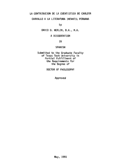 LA CONTRIBUCI&Oacute;N DE LA CUENTISTICA DE CARLOTA