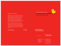 Gu&iacute;a para pacientes y visitantes Durante la estad&iacute;a de su hijo