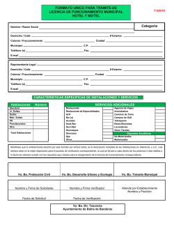 FORMATO UNICO PARA TR&Aacute;MITE DE LICENCIA DE