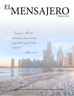 EL MENSAJERO Feb. 2016 - Departamento Hispano Conferencia
