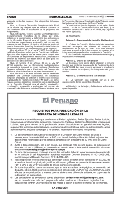 Publicacion Oficial - Diario Oficial El Peruano