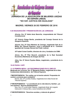 i jornada de la asociaci&oacute;n de mujeres juezas de espa&ntilde;a (amje)