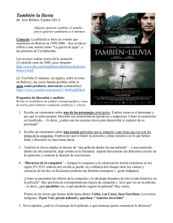 Tambi&eacute;n la lluvia