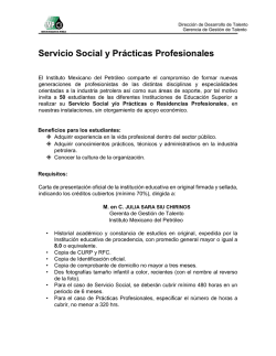 Servicio Social y Pr&aacute;cticas Profesionales
