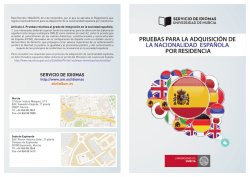 Ex&aacute;menes para la obtenci&oacute;n de la nacionalidad espa&ntilde;ola