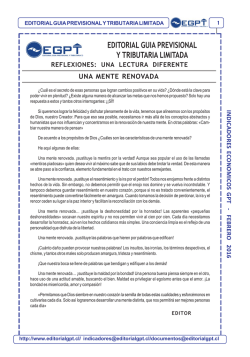 indicadores economicos febrero 2016