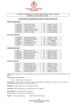 selecci&oacute;n de valladolid para cto. regional de cross en edad