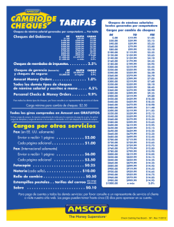 tarifas - Amscot