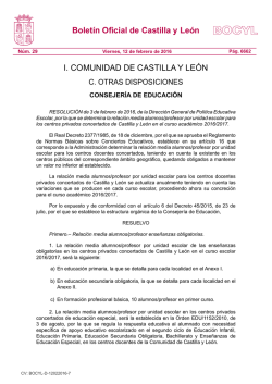 BOCYL n.&ordm; 29 12-febrero-2016 - Portal de Educaci&oacute;n de la Junta de