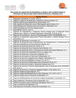 Relaci&oacute;n de agentes t&eacute;cnicos que acreditaron el proceso