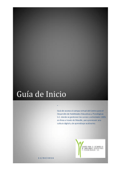 Gu&iacute;a de Inicio - Guillermo Flores UAGro