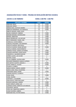 ASIGNACI&Oacute;N FECHA Y HORA - PRUEBA DE NIVELACI&Oacute;N