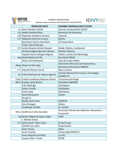 descargar lista de asistentes - Iniciativa para el Desarrollo de la