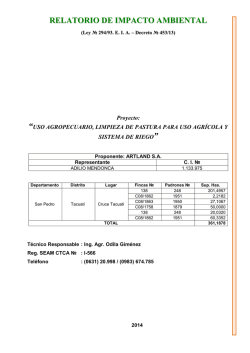 relatorio de impacto ambiental