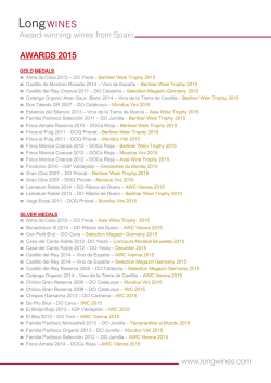 awards 2015 - Longwines
