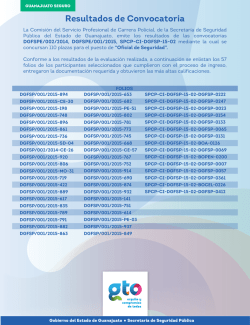 resultados FSPE V2 - Secretar&iacute;a de Seguridad P&uacute;blica