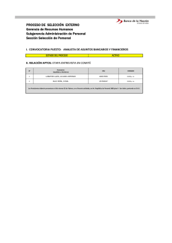 Analista de asuntos bancarios y financieros