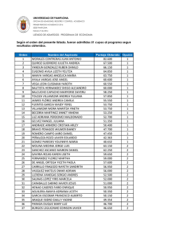 Listado - Universidad de Pamplona