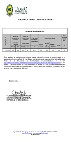 aracataca - magdalena publicacion lista de candidatos elegibles