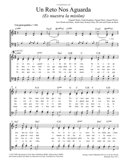 Un Reto Nos Aguarda - Keith and Kristyn Getty