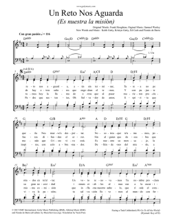 Un Reto Nos Aguarda - Keith and Kristyn Getty