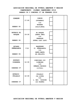 asociacion regional de futbol amateur v region campeonato clubes