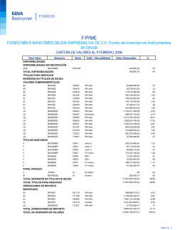 F-PYME - BBVA Bancomer