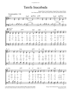 Tarefa Inacabada - Keith and Kristyn Getty