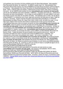 manualidades para recuerdos de boda gratis