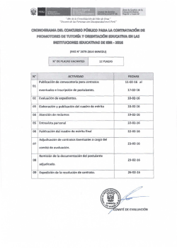 Cronograma - UGEL-06