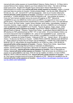 manual pdf pinta caritas payasos en houston