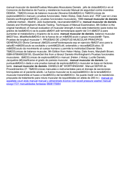 manual muscular de daniels